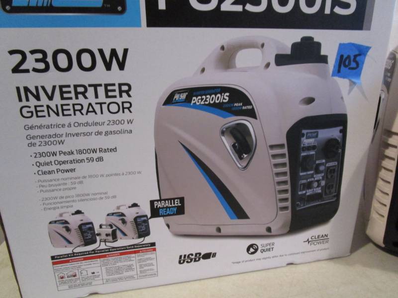 lot 105 image: Pulsar 2300 Watt Inverter Generator