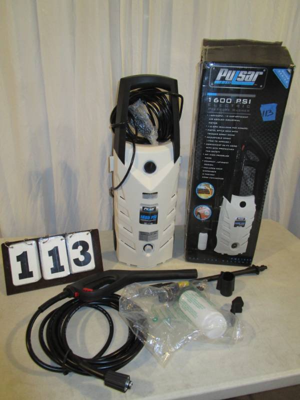lot 113 image: Pulsar 1600 PSI Electric Pressure Washer