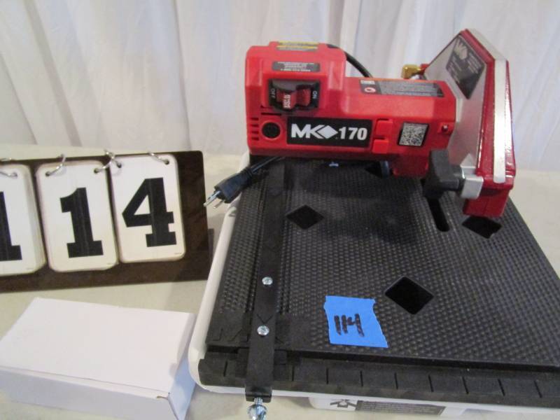 lot 114 image: MK Diamond 7 Wet Cutting Tile Saw