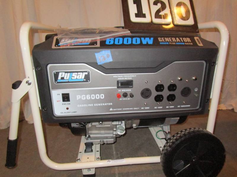 lot 120 image: Pulsar 6000 Watt Generator - Gasoline