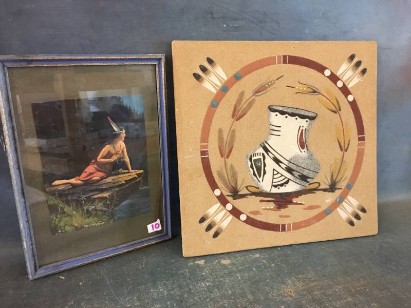 lot 10 image: Indian and Southwestern Wall Hangings