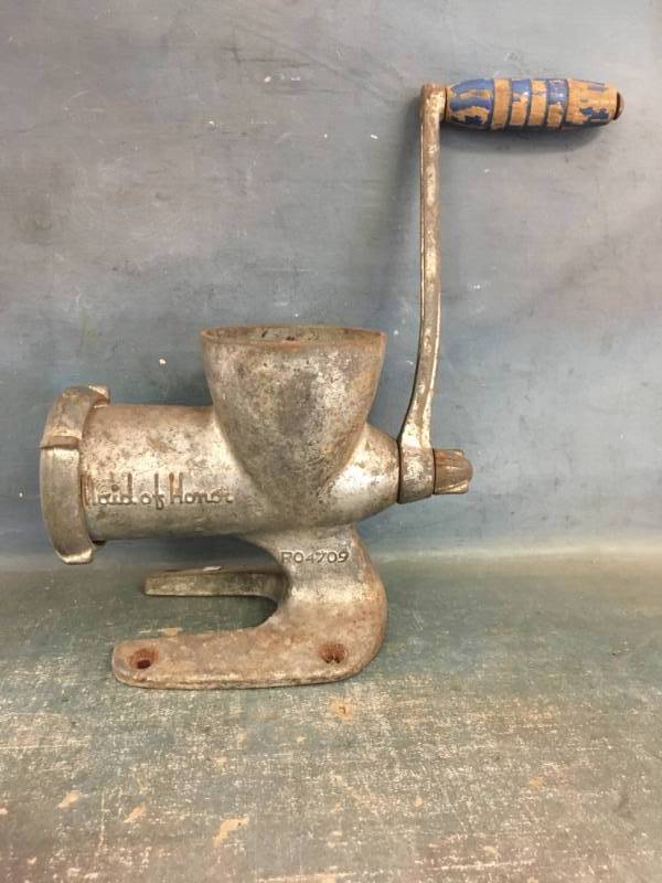lot 40 image: Vintage Meat Grinder