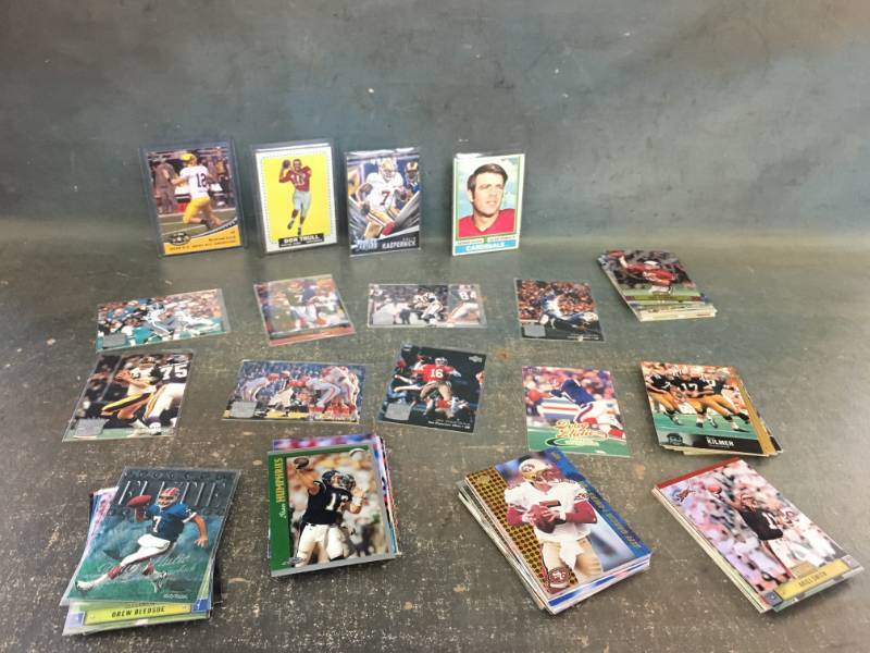 lot 50 image: Over 100 quarterback football cards wLuck rookie, Bridgewater & Montana