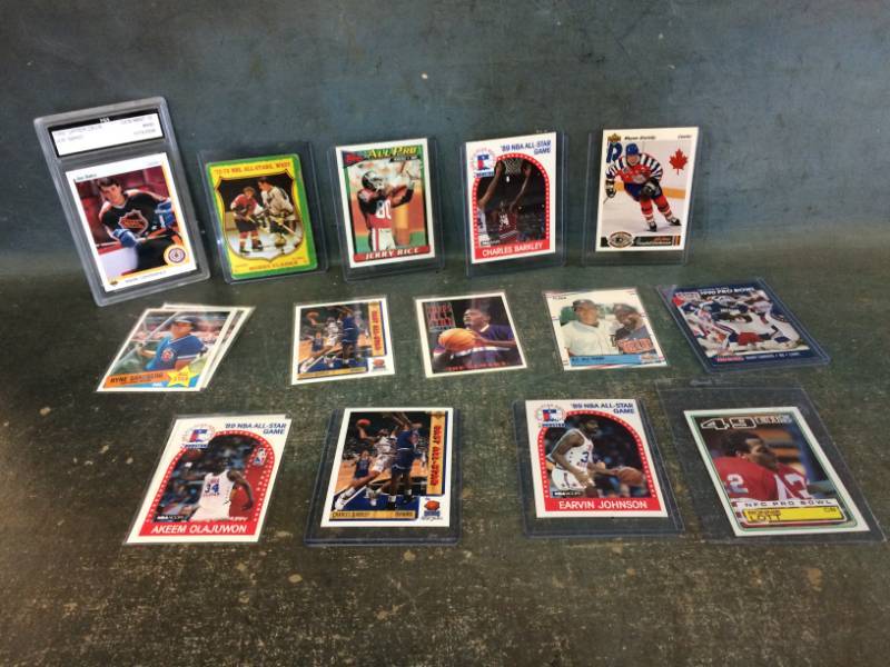 lot 59 image: All-Star Sports Cards with Gretzky, Bobby Clarke, graded & more
