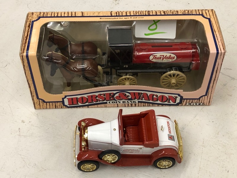 (1) Horse & Wagon & (1) Ford Model-A Coin Banks