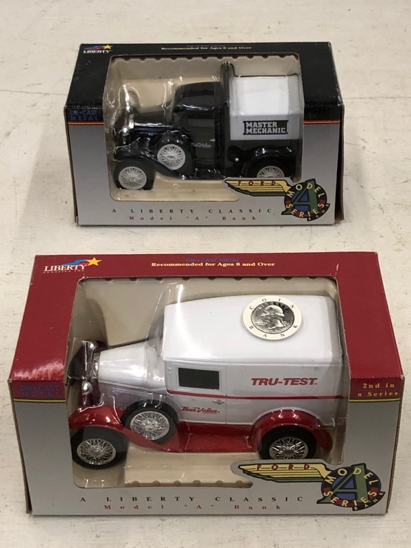 (1) Ford Model-A & (1) Ford Model-A Van Coin Banks