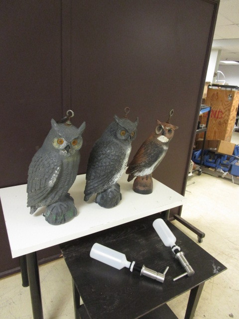 lot 513 image: CARRY-LITE OWL DECOYS