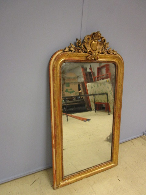 lot 456 image: ANTIQUE FRENCH MIRROR