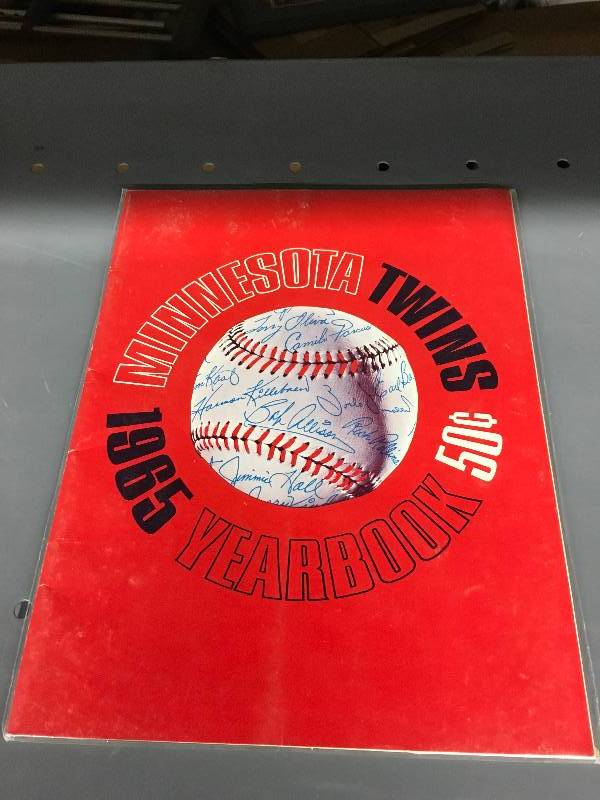 lot 120 image: 1965 Minnesota Twins Year Book - World Series Year