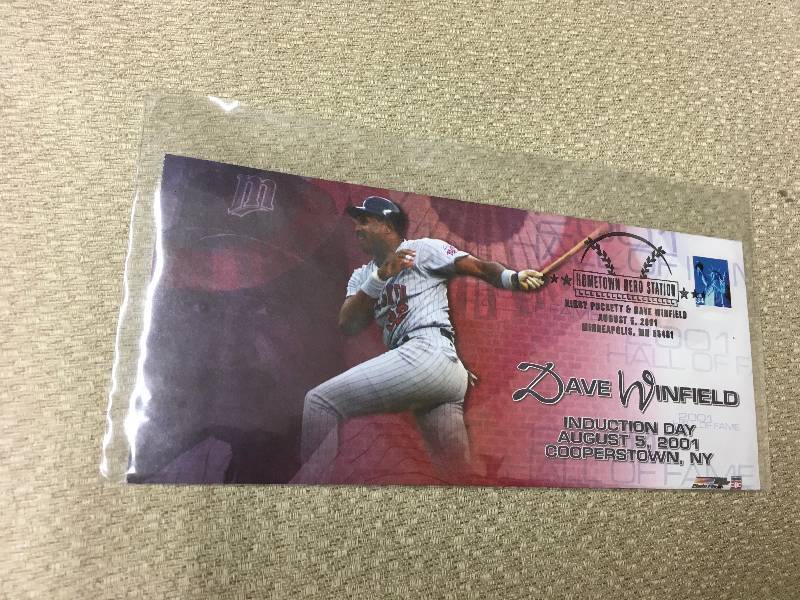 lot 133 image: Dave Winfield Hall of Fame Induction Day Envelope