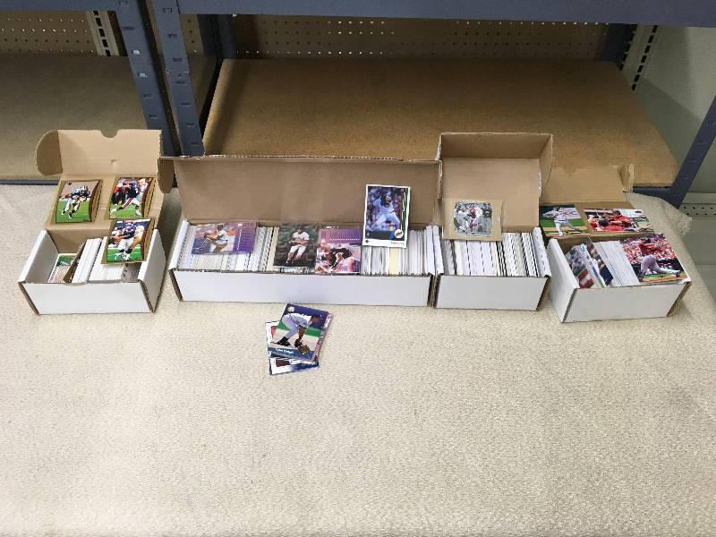 lot 138 image: Two Random NFL Card Sets & Two Random MLB Card Sets