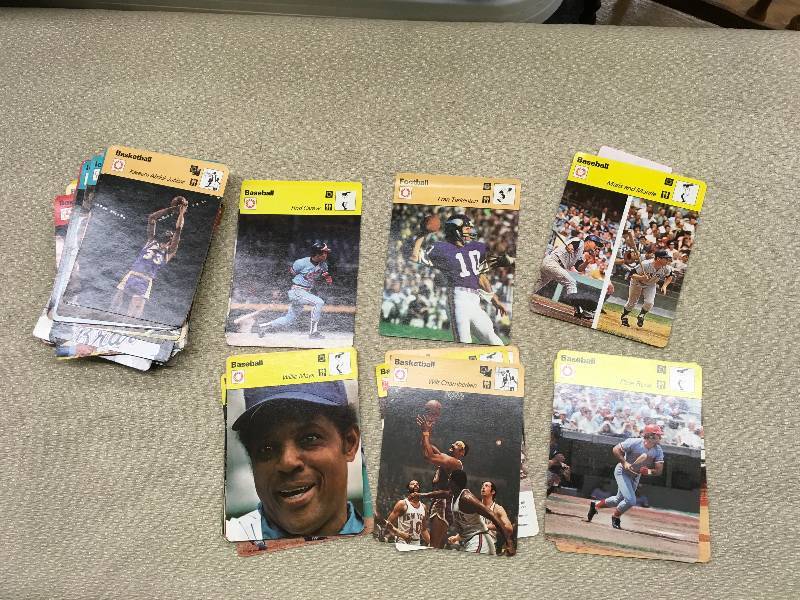 lot 150 image: Vintage 1970s Sports Information Cards