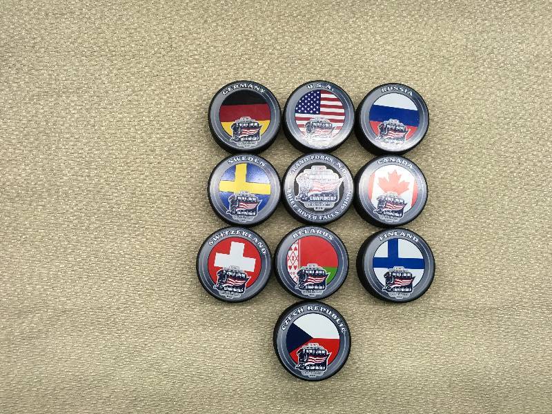 lot 156 image: 2005 World Junior Ice Hockey Championships Pucks