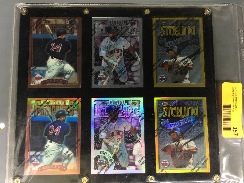 lot 157 image: Kirby Puckett Card Plaque