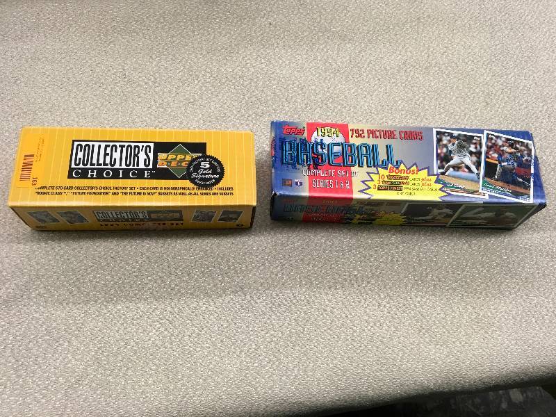 lot 163 image: 1994 Upper Deck MLB Card Set & 1994 Topps MLB Card Set