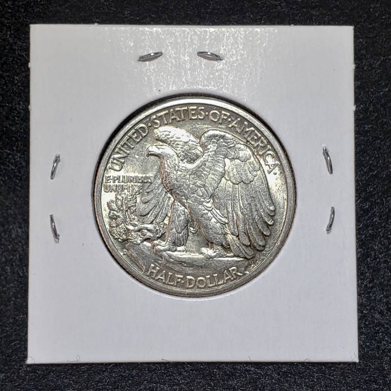 lot 4 image: 1943 D Walking Liberty Silver Half Dollar - Higher Grade