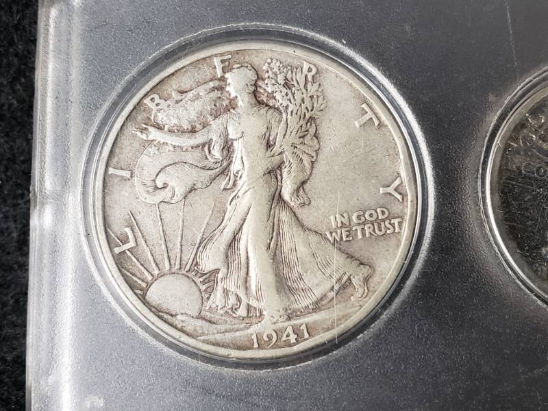 lot 6 image: Walking Liberty, Standing Liberty, Mercury, Buffalo, and Indian Head