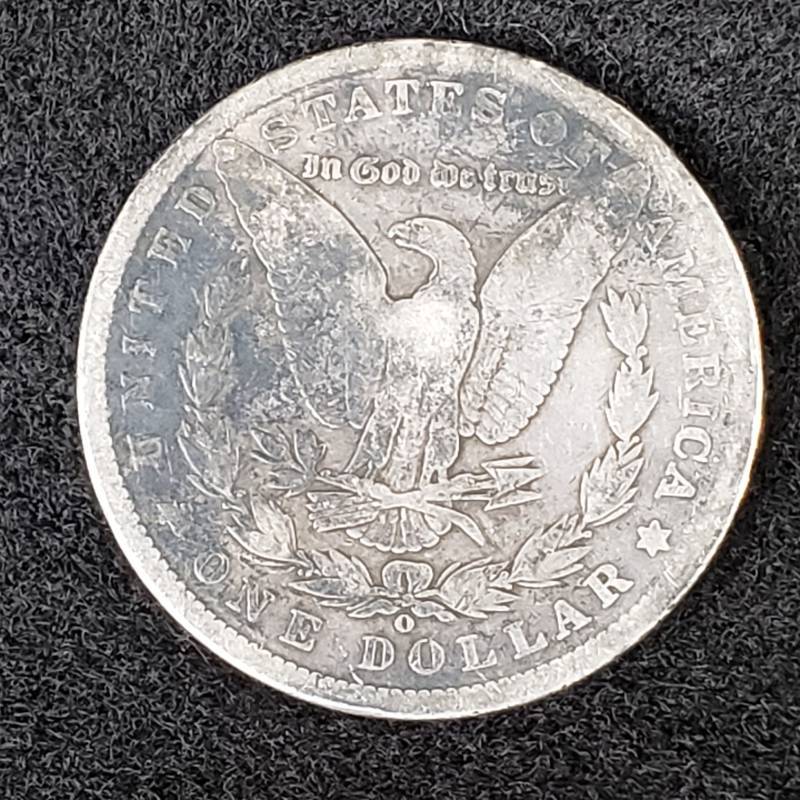 lot 27 image: 1890 O Morgan Silver Dollar
