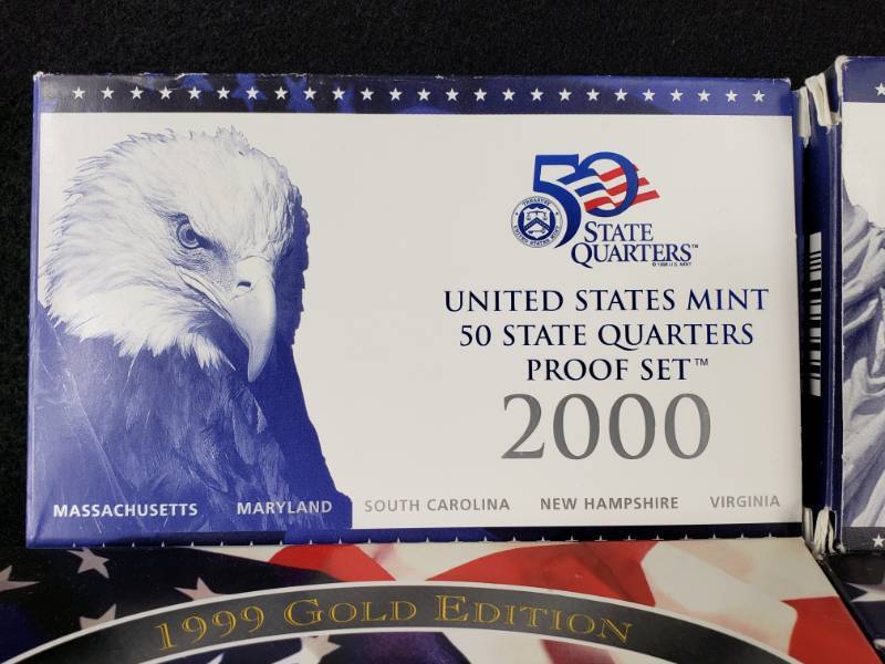 lot 41 image: Proof and Special Edition Coin Sets State Quarters, Etc.