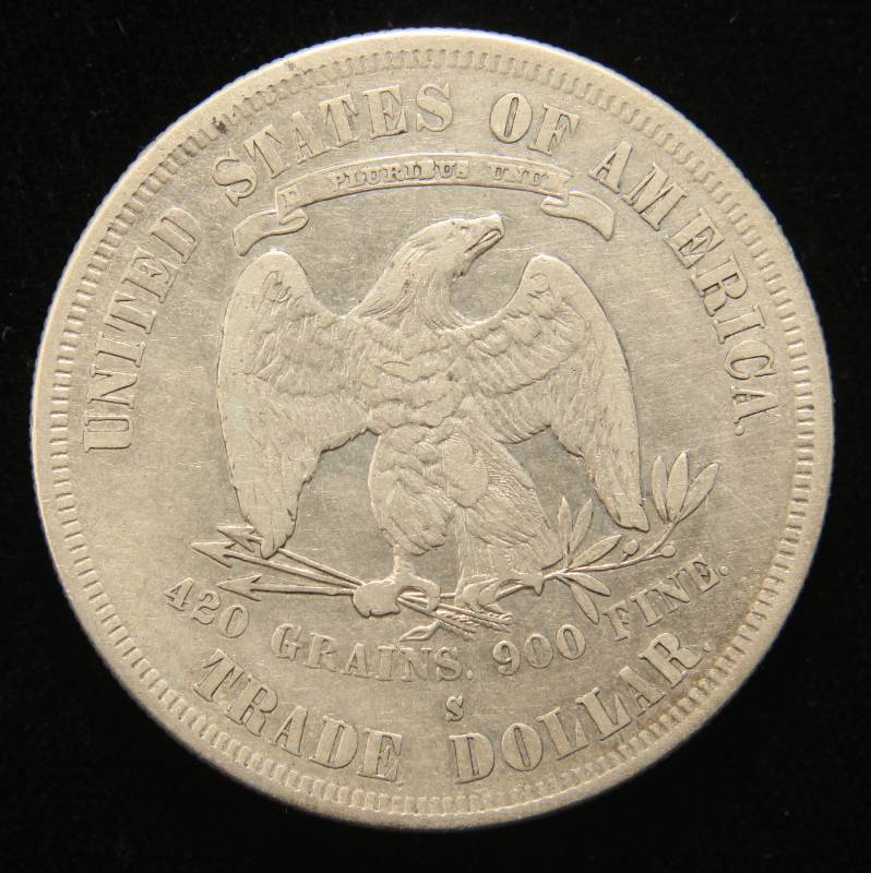 lot 01 image: 1878-S US TRADE DOLLAR
