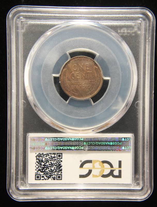 lot 02 image: 1909 VDB US WHEAT CENT MS62BN PCGS