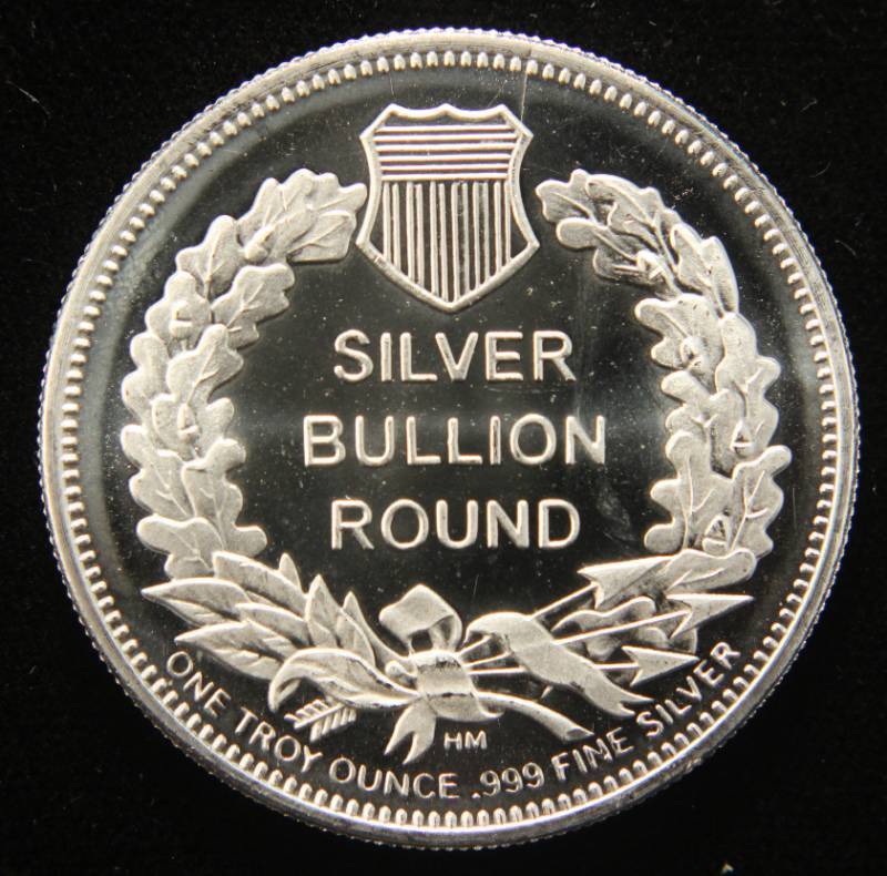 lot 16 image: 1 TROY OZ. .999 FINE SILVER SAINT GAUDENS DESIGN