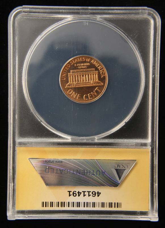 lot 33 image: 1971-S PROOF LINCOLN CENT PF65 CAMEO ANACS