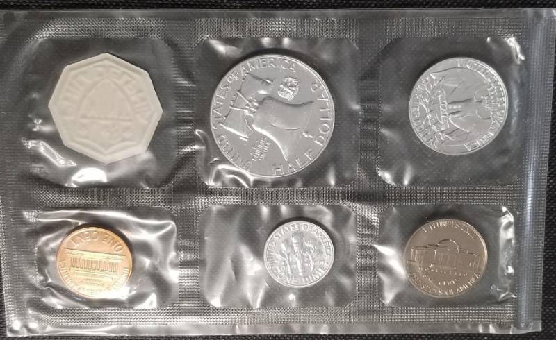lot 18-B image: 1961 PHILADELPHIA MINT US PROOF SET 90% SILVER COINS