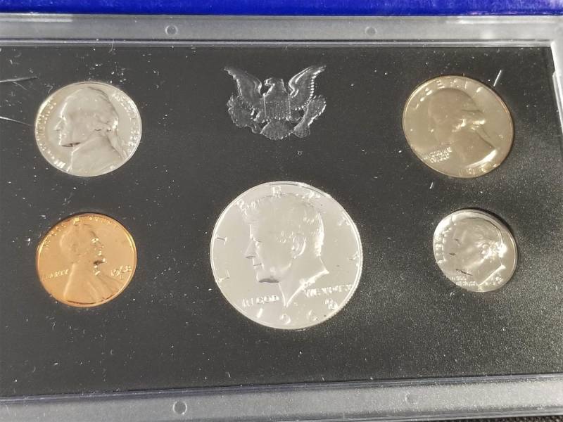 lot 14-A image: 1968 US PROOF SET WITH 40% SILVER PROOF HALF DOLLAR