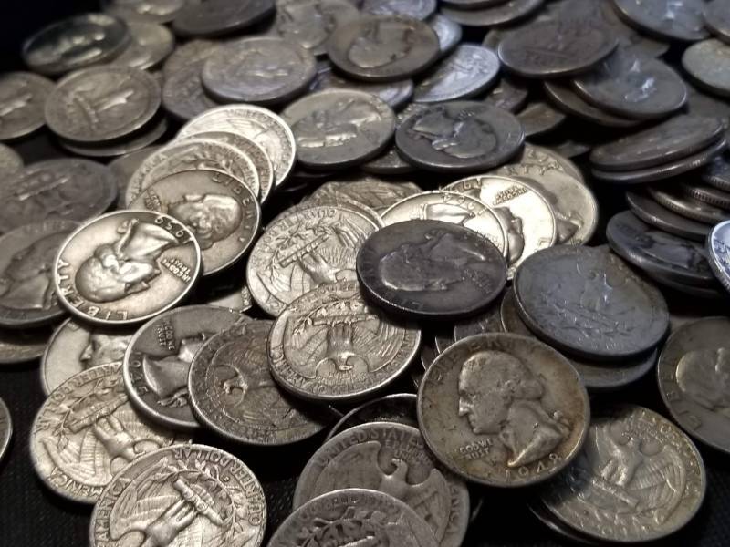 lot 07-A image: GROUP OF 120 US 90% SILVER QUARTERS