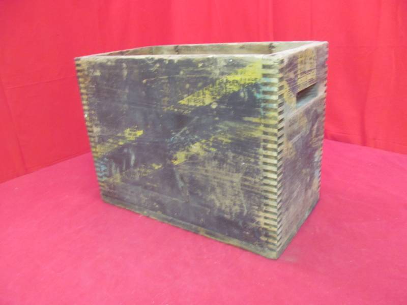 lot 15 image: vintage wood ammo box