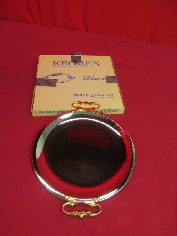 lot 58 image: Kromex server tray