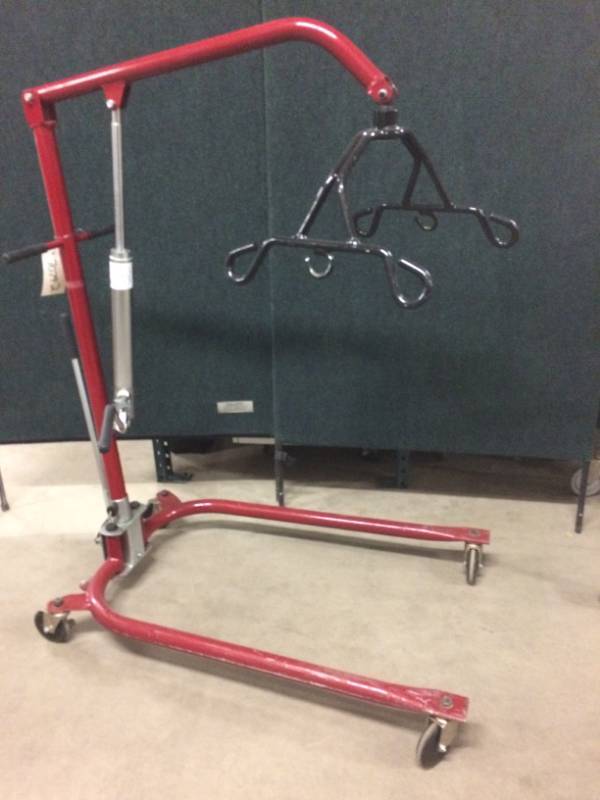 Medical Mobile Sunrise Medical Hydraulic Patient Lift Bedside Hoist On Wheels Includes - Many Uses For This Lift - Mechanics, Veterinary Clinics, Etc. - No Sling
