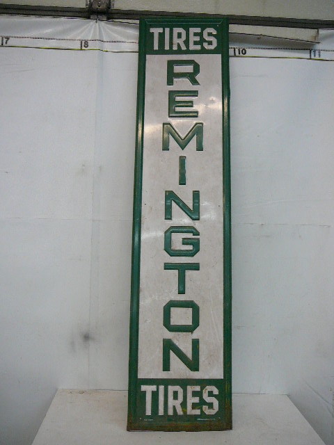 Remington Tires Tin Sign