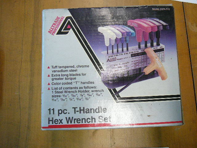 11pc T Handle Hex Wrench Set