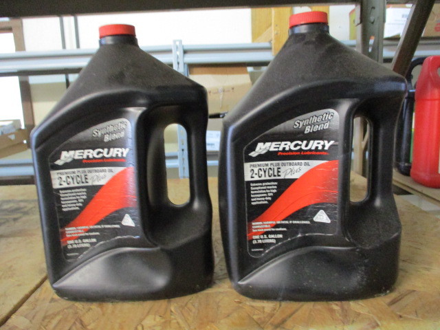 (2) New Gallons of Mercury 2 Cycle Oil