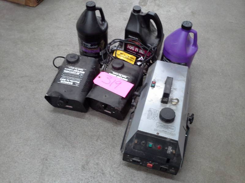 lot 319 image: Chauvet Fog Machine, The Fog Machines