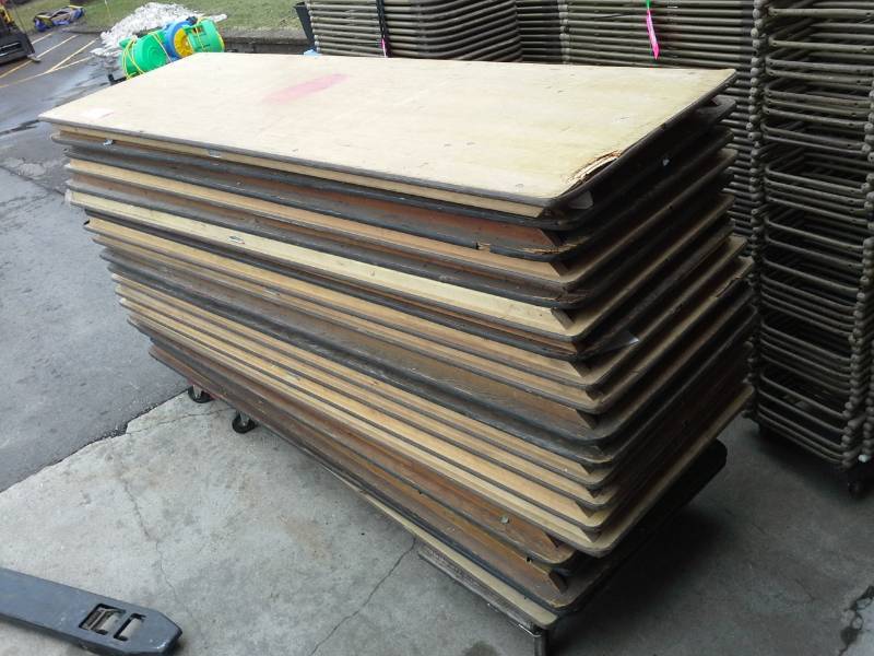 lot 223 image: Lot of (20) Monroe Table Company Folding Conference Tables