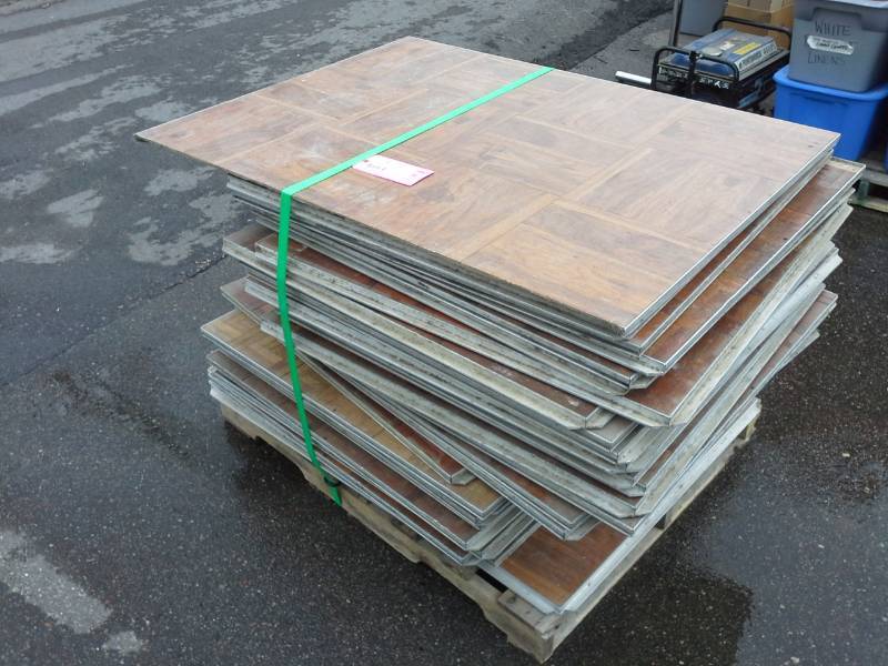 lot 226 image: Lot of (34) Interlocking Parque Floor Panels