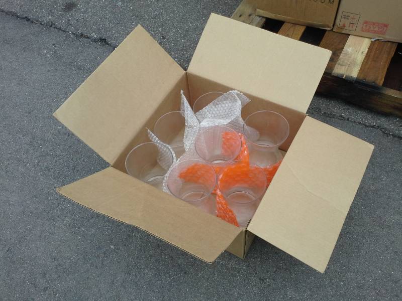 lot 276 image: Lot of (7) 8-inch Glass Round Vases