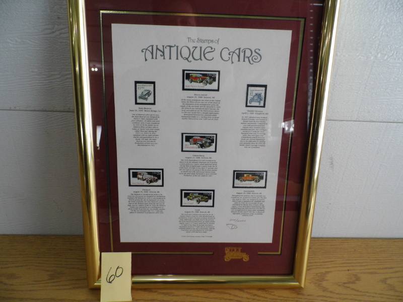 lot 60 image: Stamps of Antique Cars