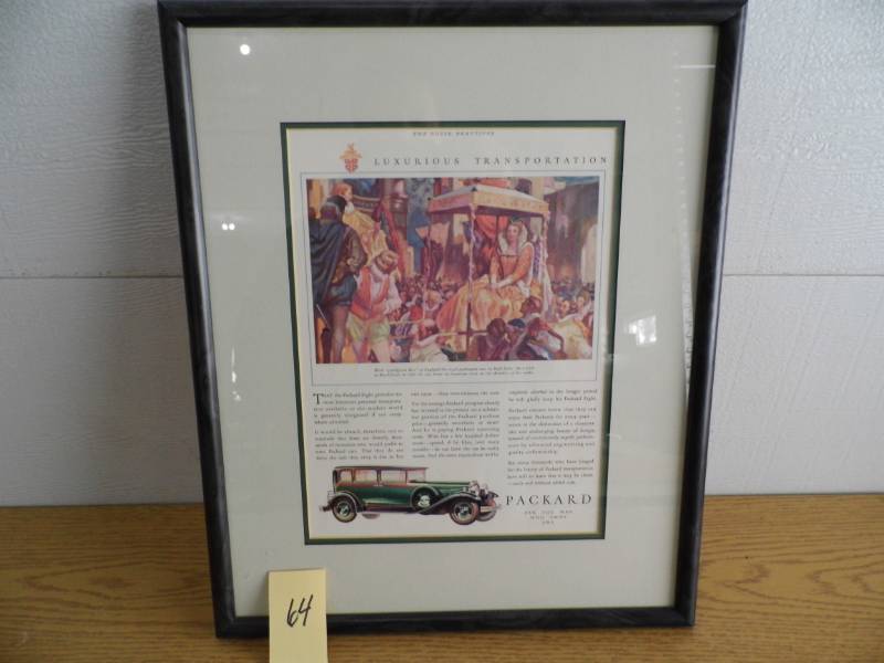 lot 64 image: Packard Auto Ad