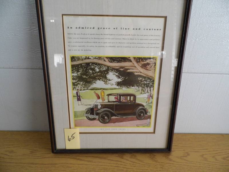 lot 65 image: NY Ford Coupe Ad