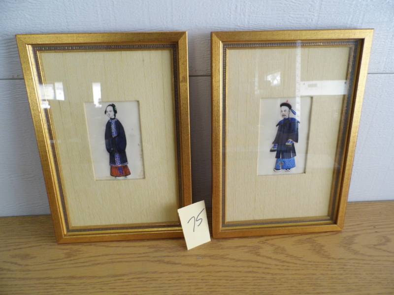 lot 75 image: Lot of 2 Oriental Artwork