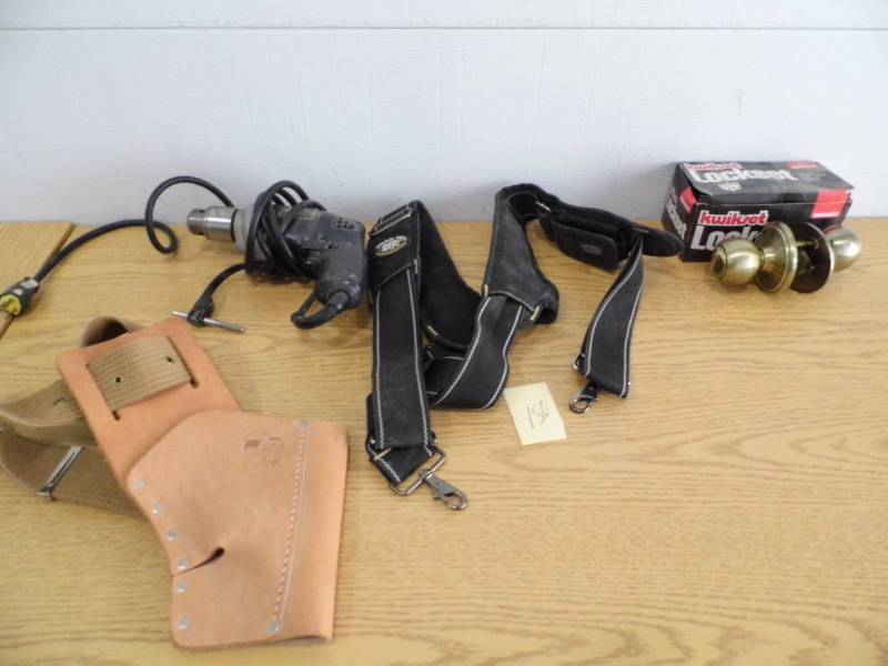 lot 180 image: Drill - Holster - Lockset