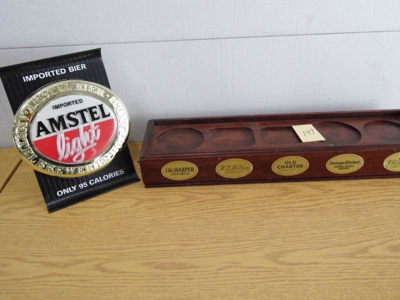 lot 197 image: Liquor Bottle Display - Amtel Light Sign