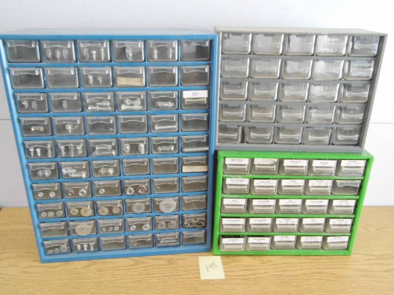 lot 198 image: Lot of 3 Hardware Organizers