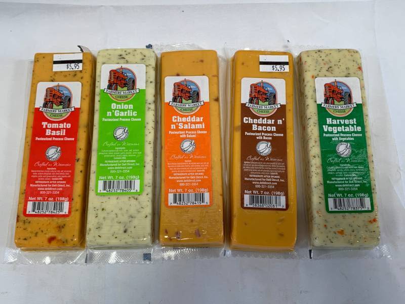 lot 3 image: Lot of 5 Wisconsin Farmers Market Cheese (best buy 022020)