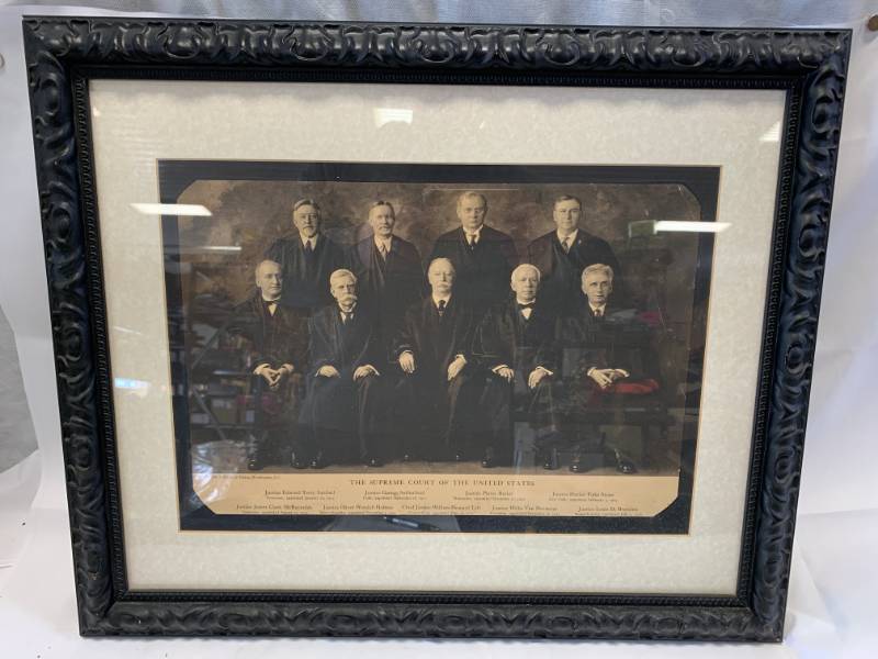 lot 12 image: 1920s Supreme Court in a New Frame 19 X 23