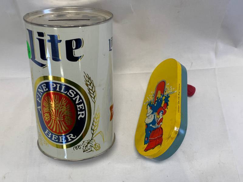 lot 24 image: 1930s Kirchhof Life of the Party Noise Maker & Beer Bank